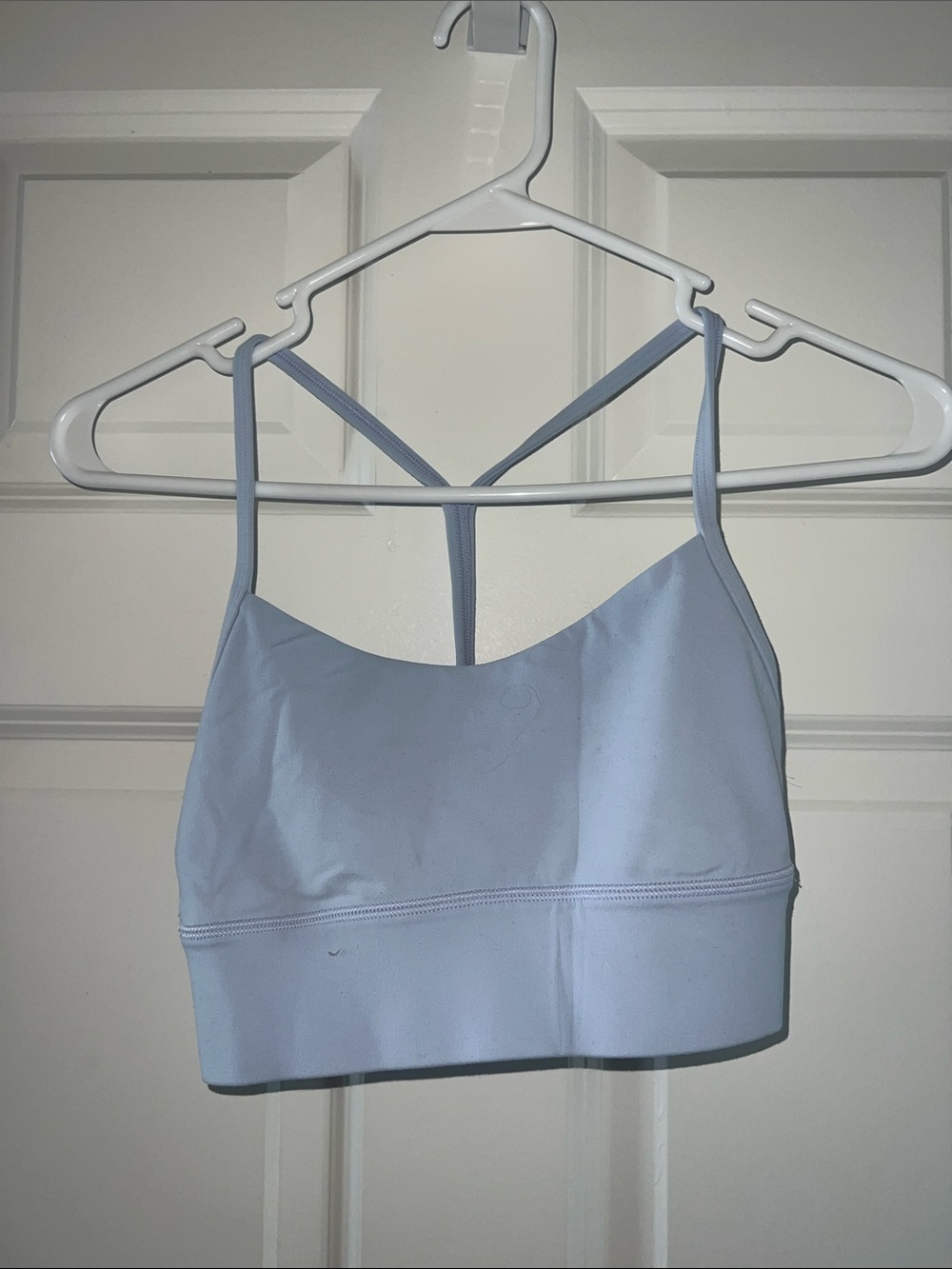lululemon athletica Periwinkle Strappy Y-Back Sports Bra size 4